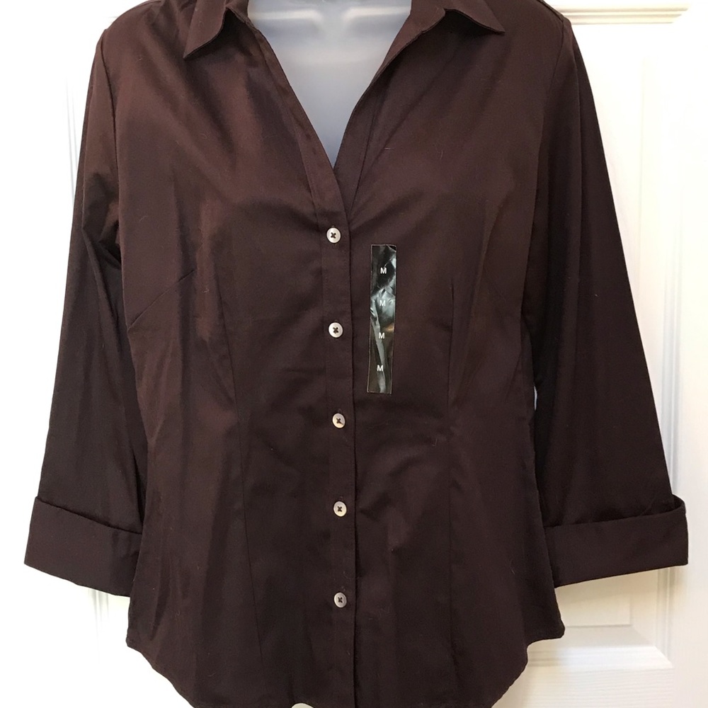 Banana Republic Stretch 3/4 sleeve button up shirt
